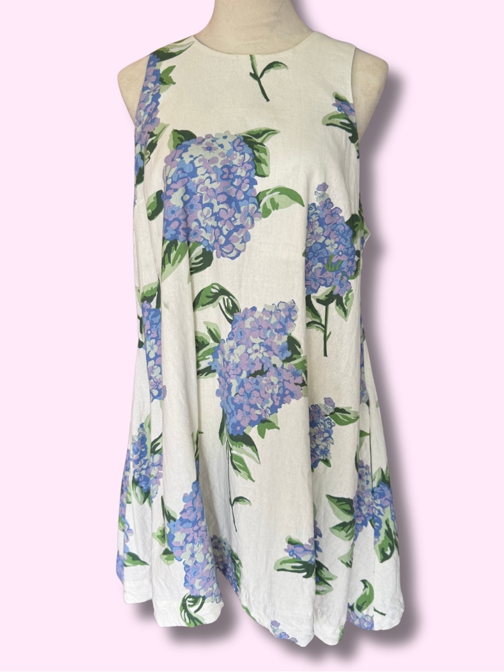 Joie Hydrangea Sleeveless Linen Blend Shift Dress - M - NWOT (Defect)